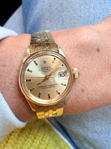 Montre Rolex Datejust - Montre vintage 26 mm en or jaune 18 carats 58 Facettes 1.0000085/1