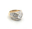 Bague 52 Bague rétro - Diamants en or jaune 18 ct 58 Facettes 294/26 D