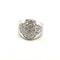 Bague 57 Bague en or blanc 18 ct avec diamants 58 Facettes 155/B OC