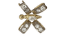 Pendentif Pendentif papillon en or blanc/jaune 18 kt et diamants 58 Facettes pendant