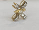Pendentif Pendentif papillon en or blanc/jaune 18 kt et diamants 58 Facettes pendant