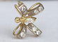 Pendentif Pendentif papillon en or blanc/jaune 18 kt et diamants 58 Facettes pendant
