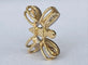 Pendentif Pendentif papillon en or blanc/jaune 18 kt et diamants 58 Facettes pendant