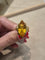 Bague 52 Bague marquise vintage en or jaune 18k et citrine 58 Facettes STBO65