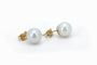 Boucles d'oreilles Puces d'oreilles - Perles de culture en or jaune 18 carats 58 Facettes Puces d'oreilles 149/ 4