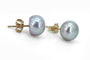 Boucles d'oreilles Puces d'oreilles - Perles d'eau douce en or jaune 18 carats 58 Facettes Puces d'oreilles 149/5