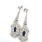 Boucles d'oreilles Boucles d'oreilles - Or blanc 18 ct, saphirs et diamants 58 Facettes 102/26 A