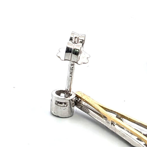 Boucles d'oreilles Boucles d'oreilles - Or blanc 18 ct, saphirs et diamants 58 Facettes 102/26 A
