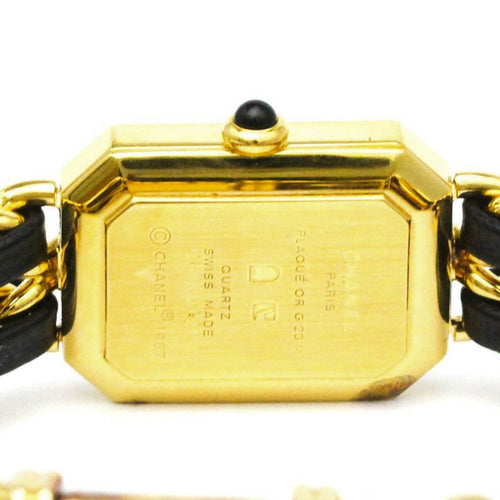 Montre Chanel Première Rock - Montre quartz en métal plaqué et cuir 58 Facettes zjoh94hcl4