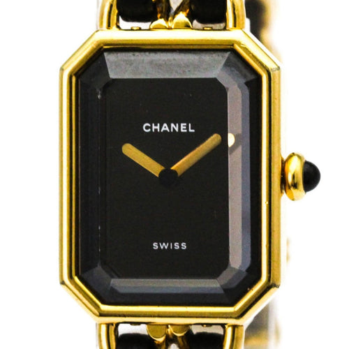 Montre Chanel - Montre Première Rock Quartz en métal plaqué or et cuir 58 Facettes e371182qun