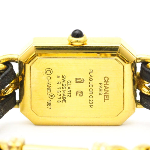 Montre Chanel Première Rock - Montre quartz en métal plaqué et cuir 58 Facettes lasnwkie8p
