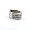 Bague 55 Bague fascione en or blanc et jaune avec diamants 58 Facettes 1405 E OC