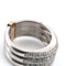Bague 55 Bague fascione en or blanc et jaune avec diamants 58 Facettes 1405 E OC