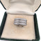 Bague 55 Bague fascione en or blanc et jaune avec diamants 58 Facettes 1405 E OC
