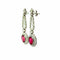 Boucles d'oreilles Boucles d’oreilles - Rubellites roses et diamants en platine 58 Facettes 50456