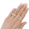 Bague 49 Alliance, platine et diamants navettes. 58 Facettes 35538