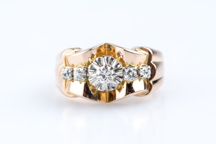 Bague 56 Bague diamants en or rose 18K 58 Facettes BGTKOC717-107