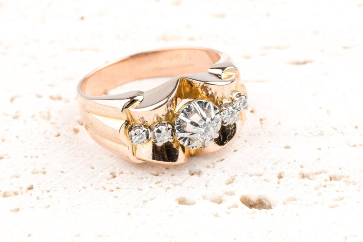Bague 56 Bague diamants en or rose 18K 58 Facettes BGTKOC717-107
