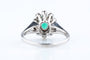 Bague 57 Bague choux en or blanc 18K avec émeraude et diamants 58 Facettes BGEMVDOC716-107