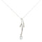 Collier Collier - Pendentif en or blanc 18 ct avec topaze et diamants 58 Facettes 41468
