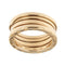 Bague 55 Bulgari B.zero1 - Bague alliance à deux bandes en or rose 58 Facettes 37194