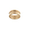 Bague 55 Bulgari B.zero1 - Bague alliance à deux bandes en or rose 58 Facettes 37194