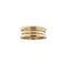 Bague 55 Bulgari B.zero1 - Bague alliance à deux bandes en or rose 58 Facettes 37194