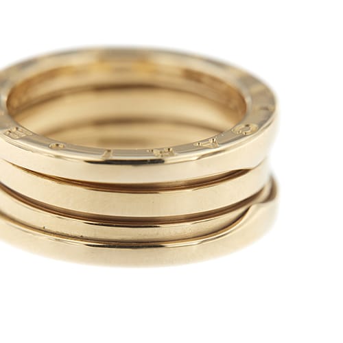 Bague 55 Bulgari B.zero1 - Bague alliance à deux bandes en or rose 58 Facettes 37194