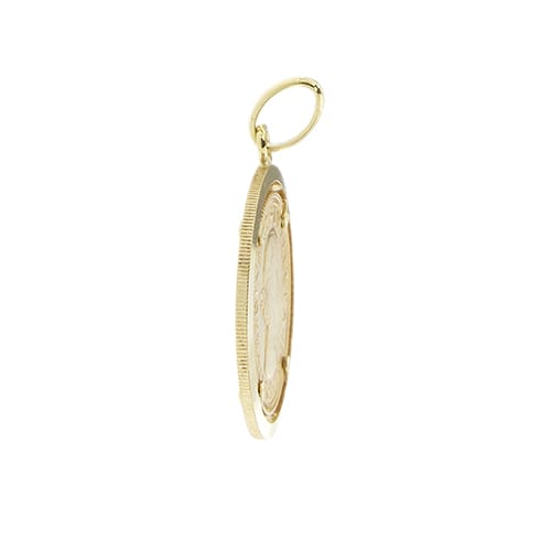 Pendentif Pendentif - Souverain anglais 1958 en or jaune 58 Facettes 39495
