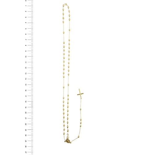 Collier Collier chapelet - Collier en or jaune 18 ct avec médaille et croix 58 Facettes 36947