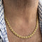 Collier Collier homme - Maille œil de tigre en or jaune 18 ct 58 Facettes 39362