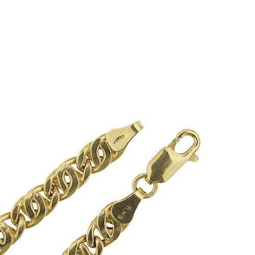 Collier Collier homme - Maille œil de tigre en or jaune 18 ct 58 Facettes 39362