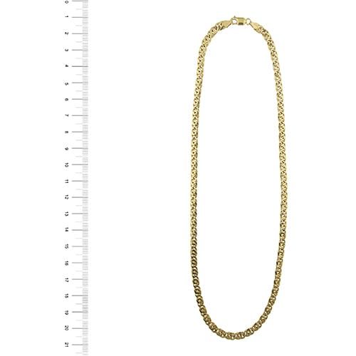 Collier Collier homme - Maille œil de tigre en or jaune 18 ct 58 Facettes 39362