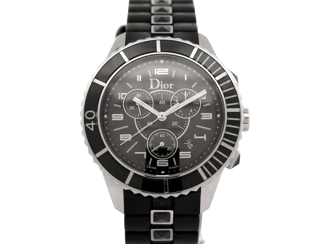 Montre Christian Dior - Montre Cristal chronographe en acier quartz 58 Facettes 274454