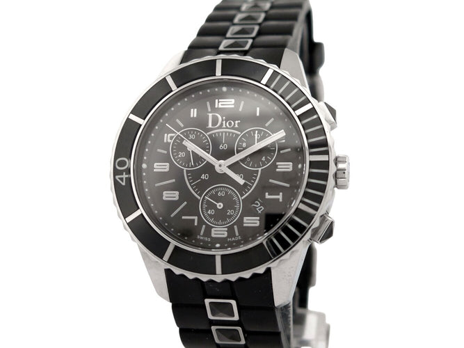 Montre Christian Dior - Montre Cristal chronographe en acier quartz 58 Facettes 274454