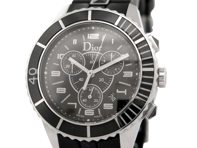 Montre Christian Dior - Montre Cristal chronographe en acier quartz 58 Facettes 274454