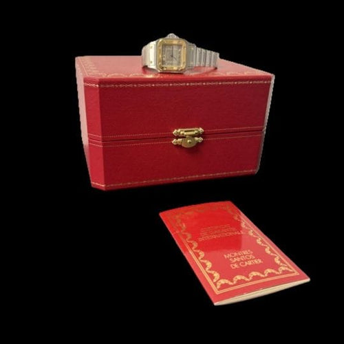 Montre Cartier - Montre Santos de Cartier Galbée en or jaune et acier 58 Facettes MT46227