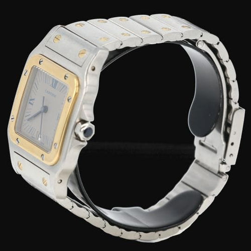 Montre Cartier - Montre Santos de Cartier Galbée en or jaune et acier 58 Facettes MT46227