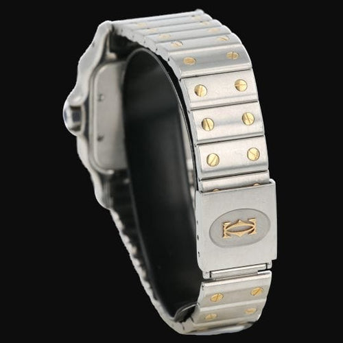 Montre Cartier - Montre Santos de Cartier Galbée en or jaune et acier 58 Facettes MT46227
