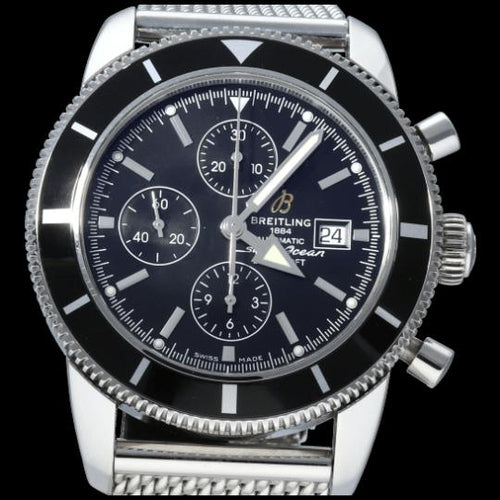 Montre Breitling Superocean Heritage - Montre chronographe 46 mm en acier 58 Facettes MT46123