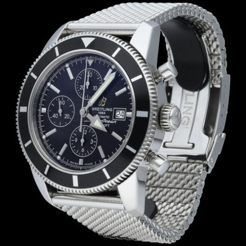 Montre Breitling Superocean Heritage - Montre chronographe 46 mm en acier 58 Facettes MT46123