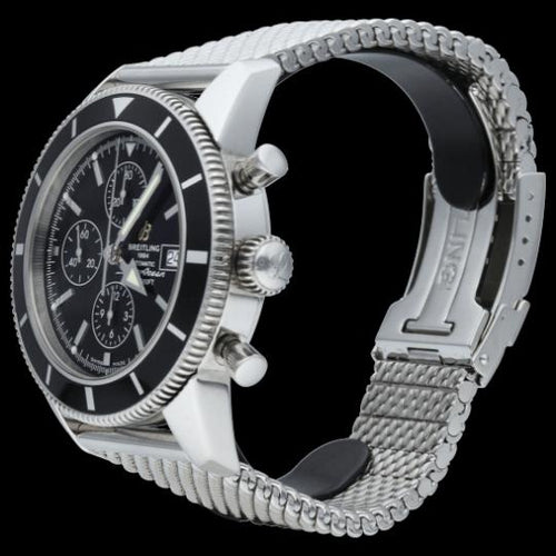 Montre Breitling Superocean Heritage - Montre chronographe 46 mm en acier 58 Facettes MT46123
