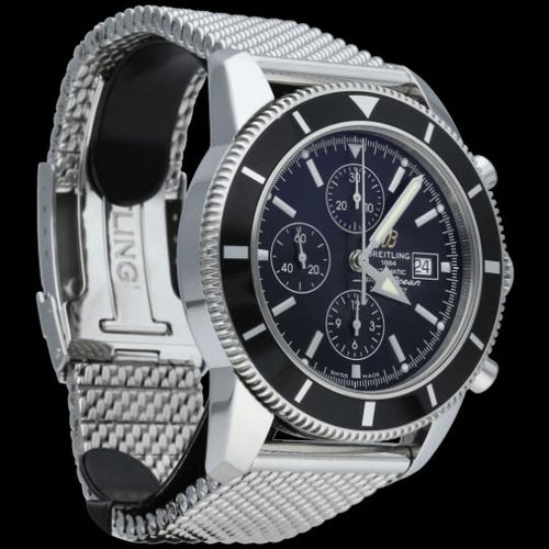 Montre Breitling Superocean Heritage - Montre chronographe 46 mm en acier 58 Facettes MT46123