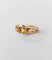 Bague 54.5 Bague chevalière victorienne en or rose 18k avec diamants et perles 58 Facettes A07048