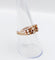 Bague 54.5 Bague chevalière victorienne en or rose 18k avec diamants et perles 58 Facettes A07048