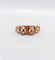 Bague 54.5 Bague chevalière victorienne en or rose 18k avec diamants et perles 58 Facettes A07048