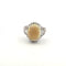 Bague 52 Bague en platine avec opale d’Éthiopie et diamants 58 Facettes 1607/C SHD 45/25