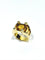 Bague 54 Bague en or jaune 18 carats à citrines et diamants 58 Facettes id: 1751039