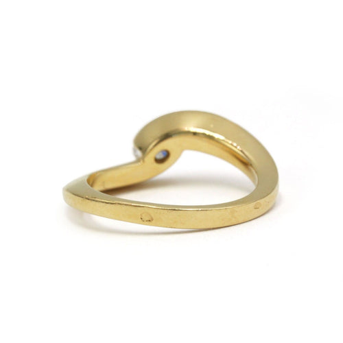 Bague 54 Solitaire - Bague en or jaune 750‰ et diamant ovale 0,35 ct 58 Facettes 260122R