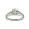 Bague 55 Solitaire accompagné - Bague en platine 950 et diamants 58 Facettes 260073R